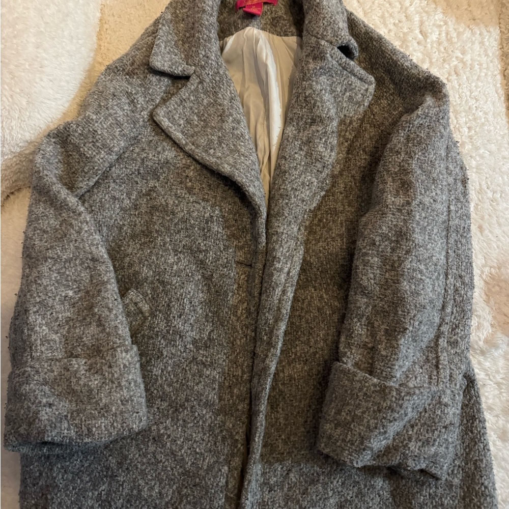 Catherines Charcoal Wool Blend Jacket